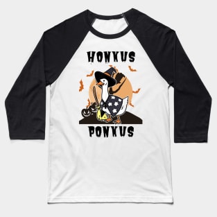 Honkus Ponkus | Honkus Ponkus Duck | Halloween Baseball T-Shirt